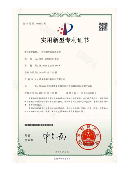  一种辣椒籽皮脱离装置